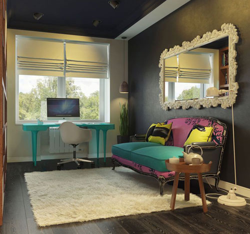 Colorful Home Office