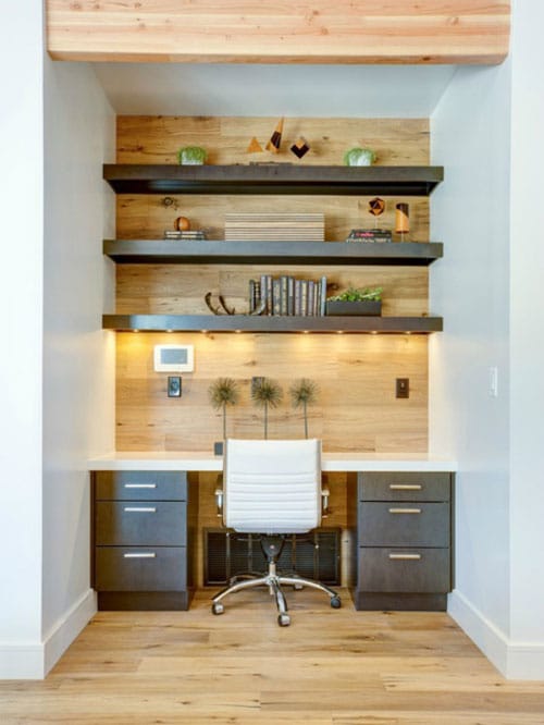 Small Home Office Decor - Modern Office Nook 