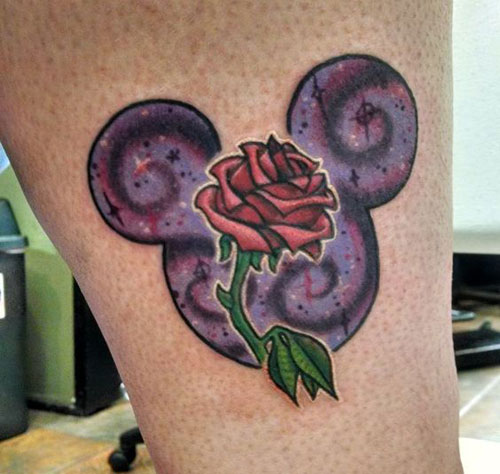 Unique Mickey Mouse Symbol Tattoo